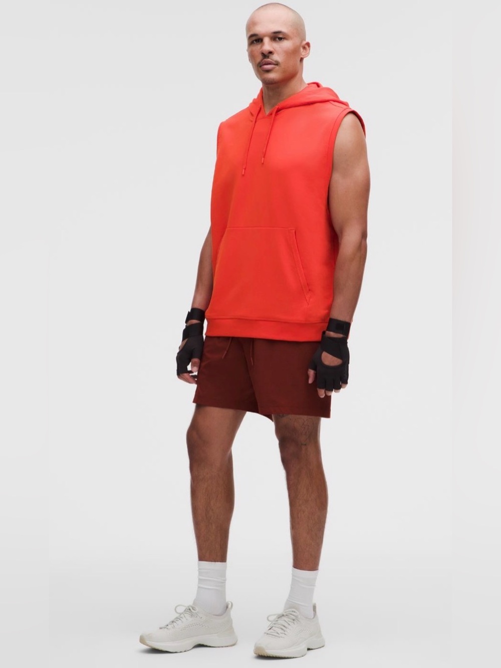 NWT Lululemon Cherry Ember 🍒 Warm-Up Sleeveless Gym Hoodie- Men's Size Medium